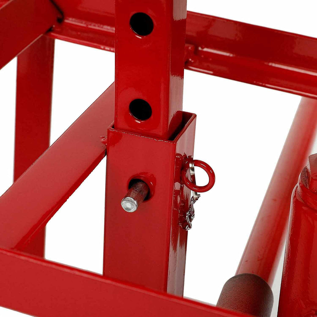 Red Hydraulic Car Lift Ramps K114