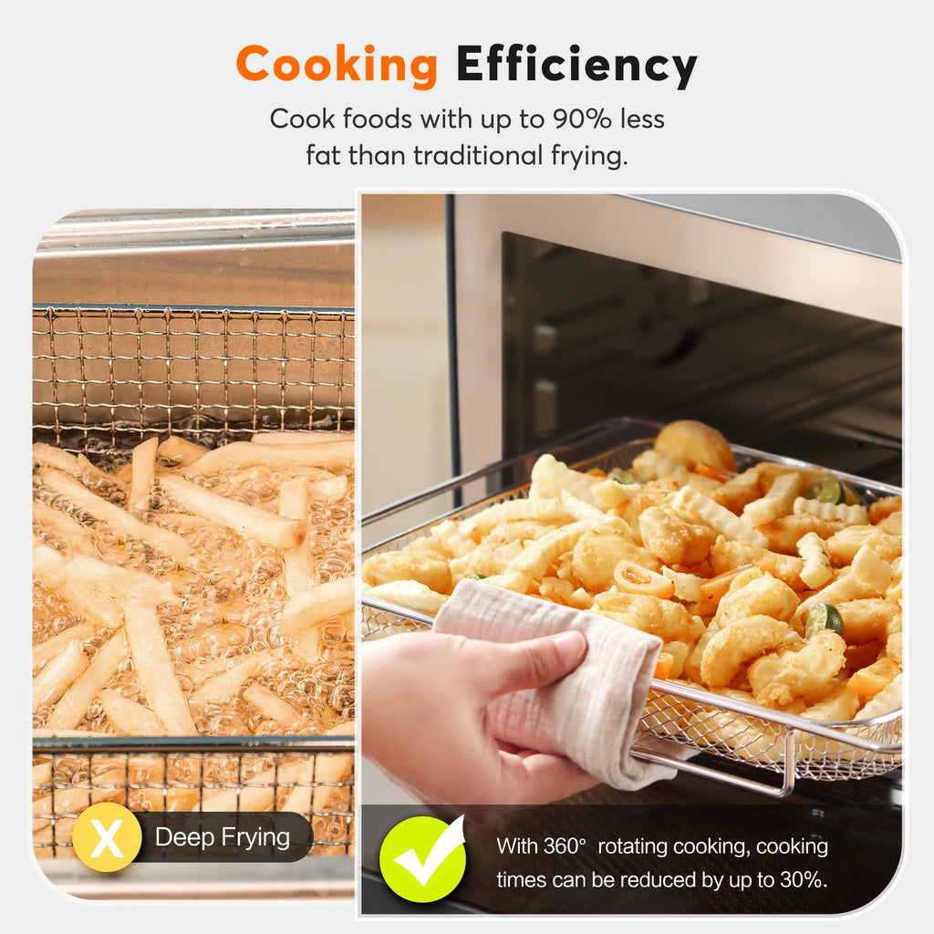 30Qt Stainless Steel Air Fryer Toaster Oven N109
