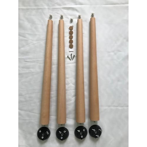 Walnut 7.9" Wooden Table Legs S198