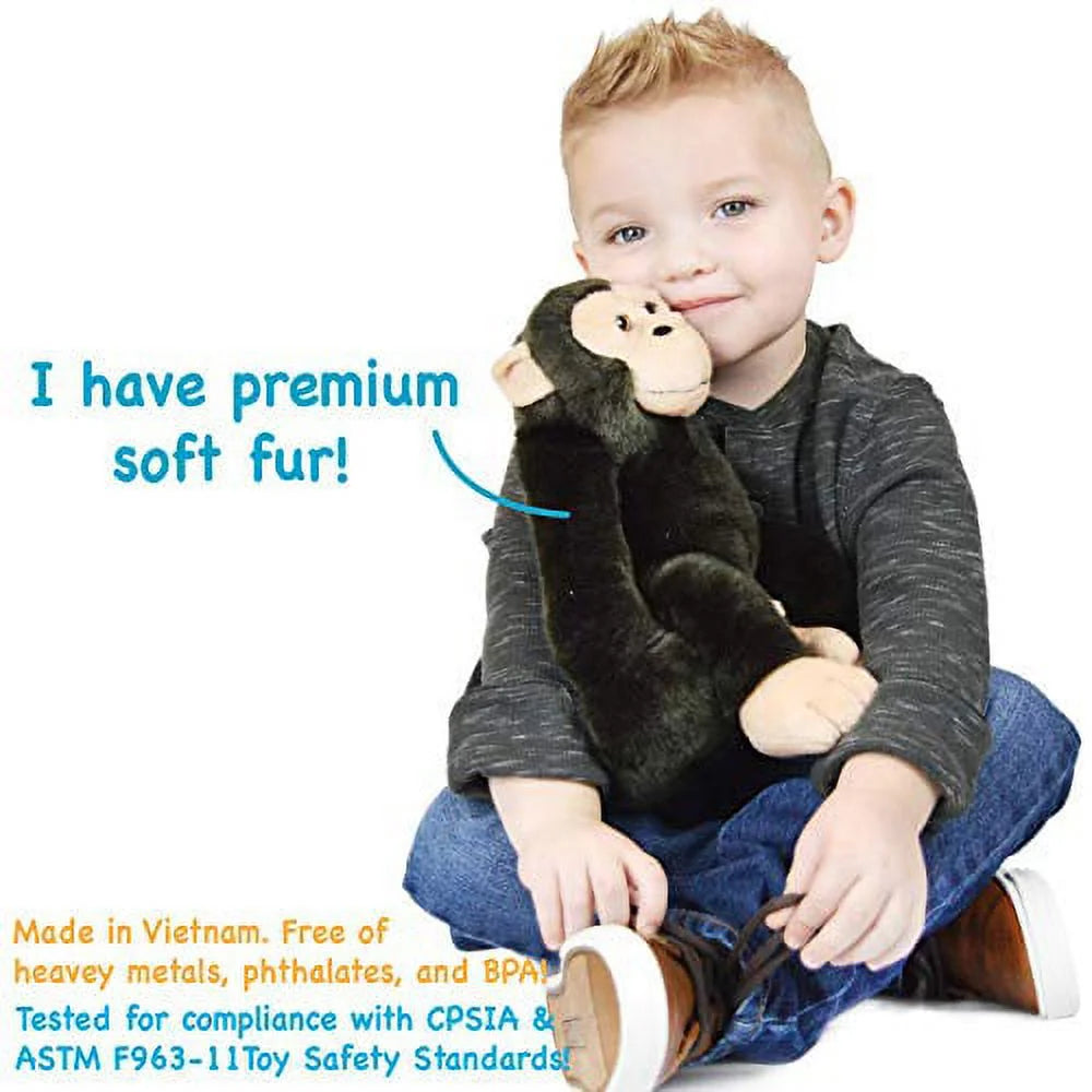 14 Inch Hanging Monkey Chimp Stuffed Animal Plush Ape S439