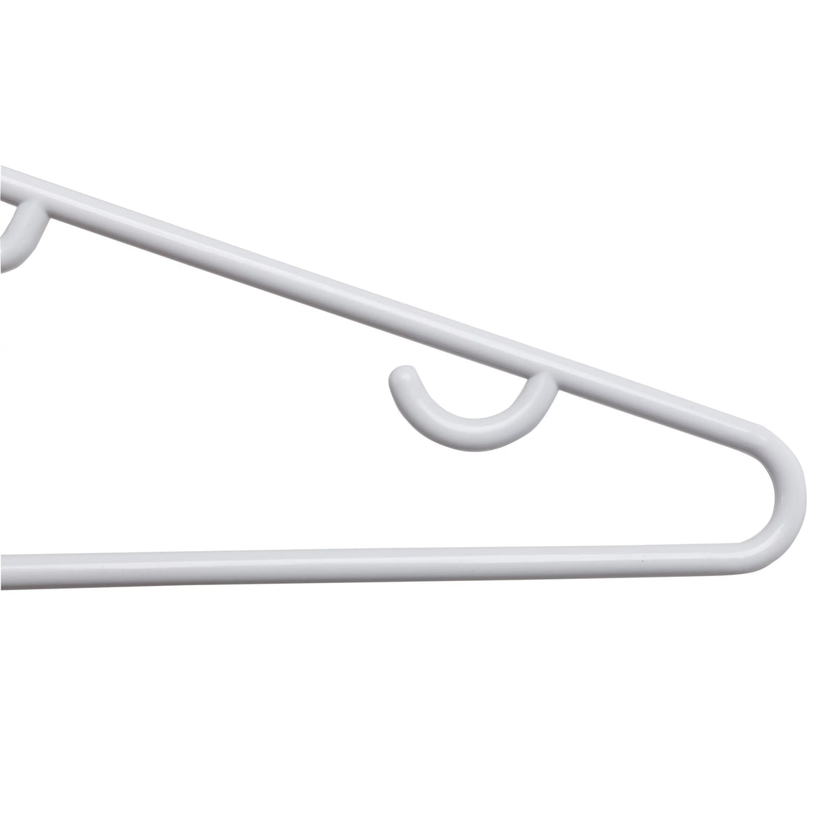 Recycled Plastic Petite Clothing Hangers, 60 Pack, White F4452