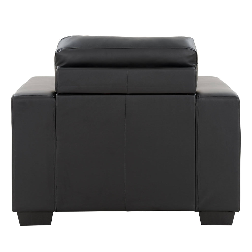 Red Bonded Leather Chair E29477