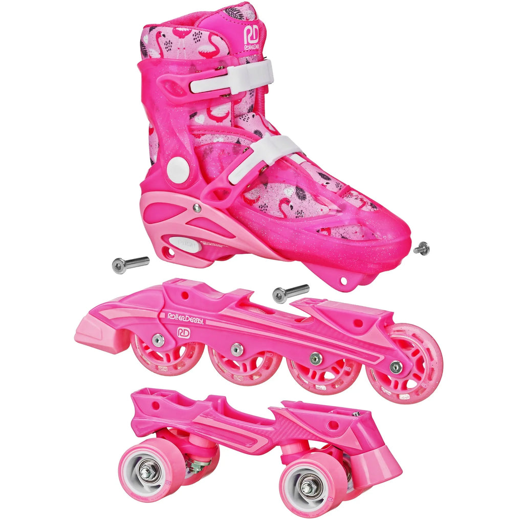 Adjustable 2-in-1 Roller and Inline Skates N148464