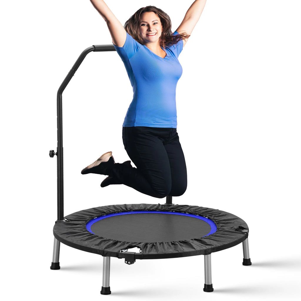 40 Mini Trampoline Rebounder with Adjustable Foam Handle H604231