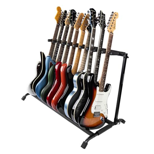 Collapsible Folding Guitar Rack Stand for 3 Guitars Y6054