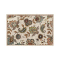Vintage Flower Area Rug Machine Washable I657757