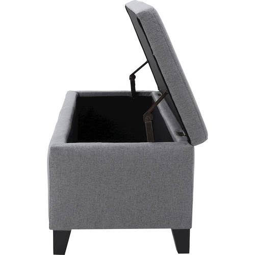 Gray Storage Ottoman H71154