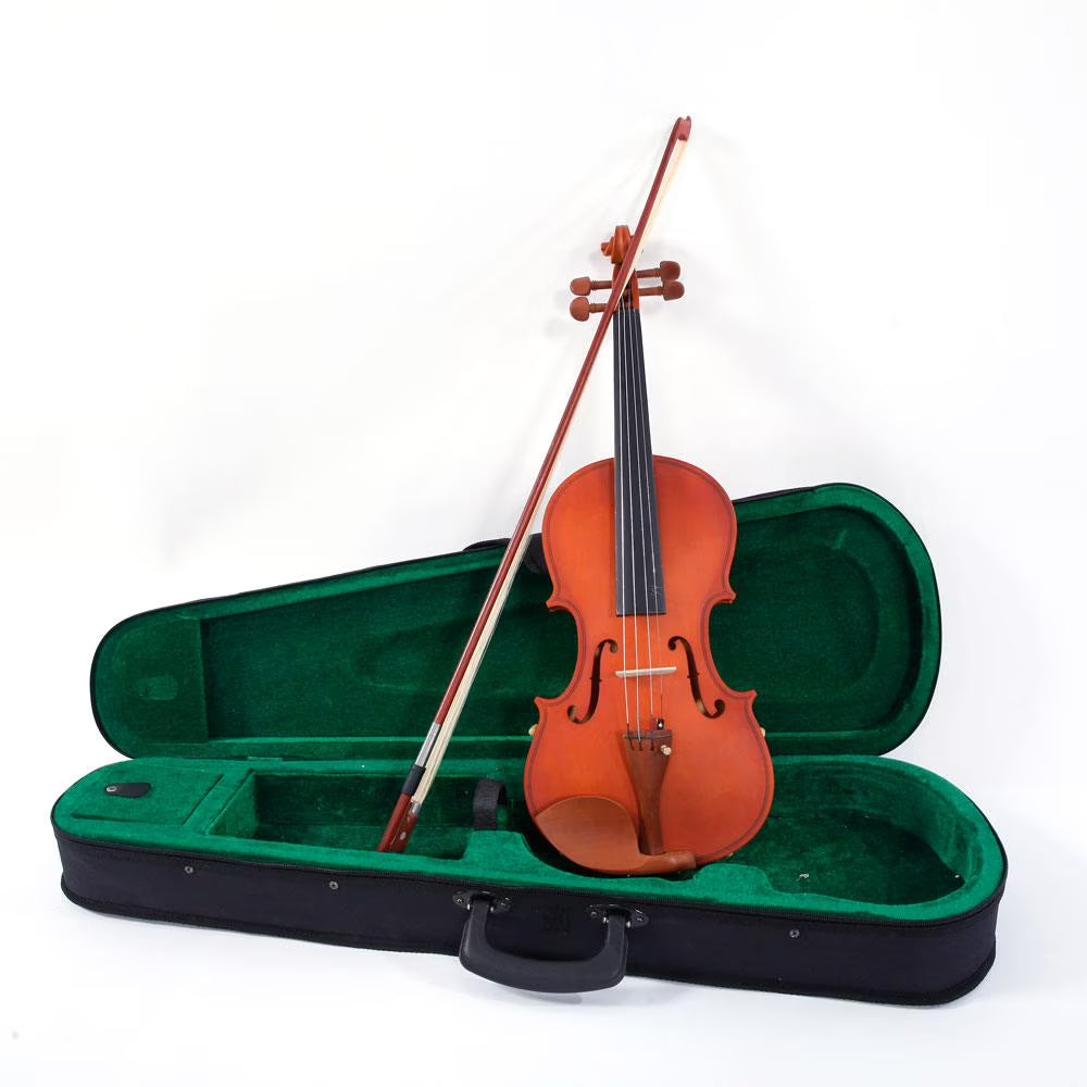 Antique Solid Wood Handmade Violin with Case Bow Rosin Strings Shoulder Rest Tuner I6970