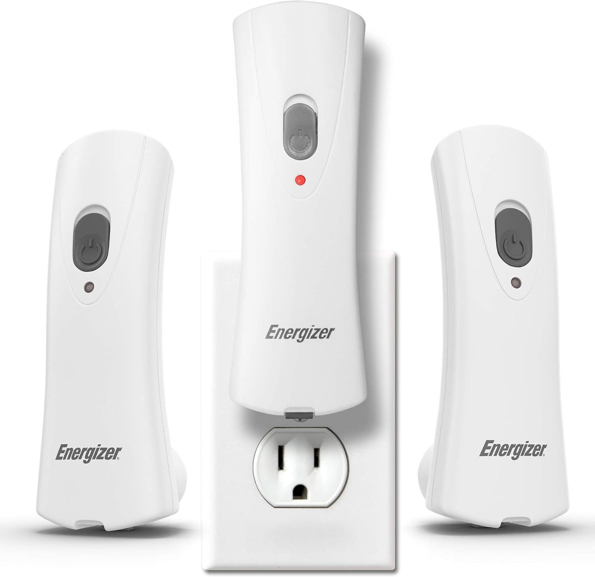 LED Rechargeable Plug-in Flashlights Pack of 2 P1405