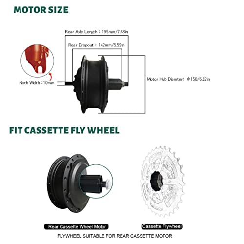 48V 500W 29in Rear Wheel Electric Bike Conversion Kit N3410