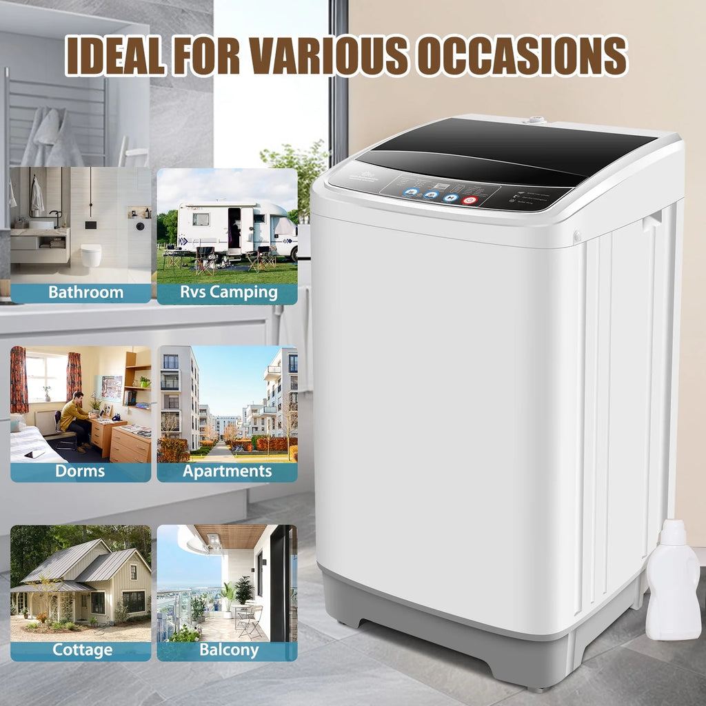 17.8 lbs Portable 2 in 1 Washer & Dryer U970