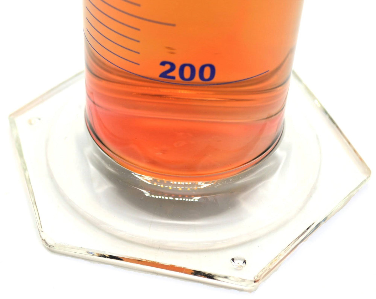 2000ml Borosilicate Glass Graduated Measuring Cylinder with Hexagonal Base B749809