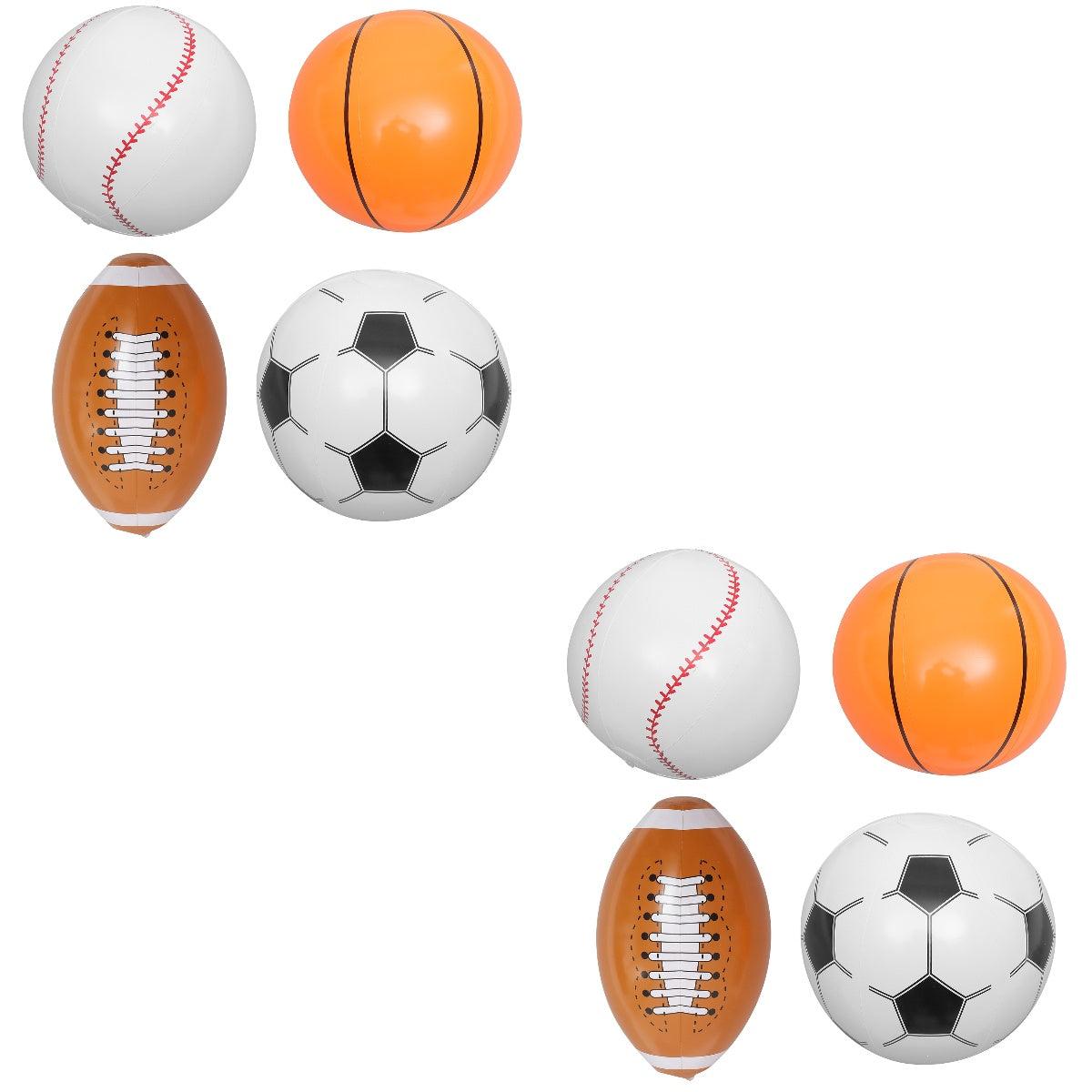 8 Pcs Inflatable Beach Ball Sports Balls for Kids X85606
