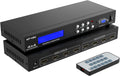 4x4 HDMI Matrix Switch 4 in 4 Out 4K@30Hz Rack Mount Switcher & Splitter Z209