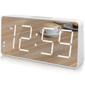 Digital Clock with Large Numbers, Battery Backup, USB Charger Port K3839