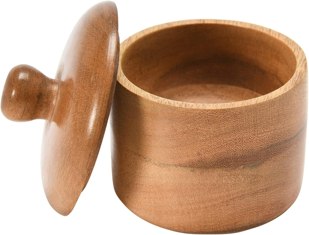 Acacia Wood Spice Jar with Lid W65896