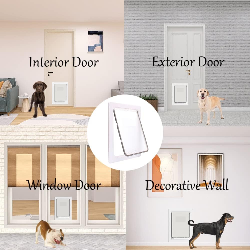 Tunnel Detachable Pet Door with Magnetic Flap, Large Q916