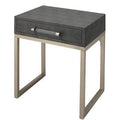 Gold Flamingo Sled End Table with Storage C9028