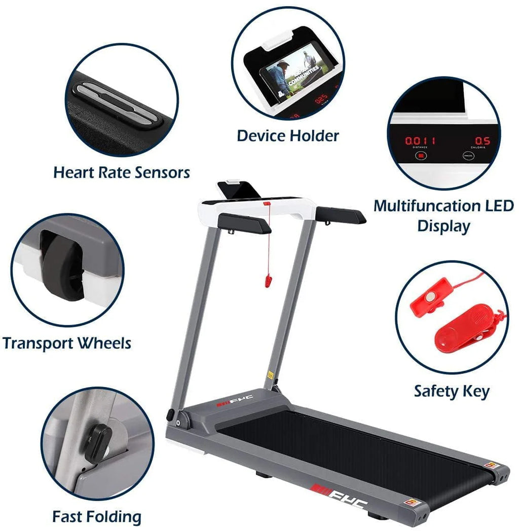 2 in 1 Folding Treadmill with Dual Display A1833