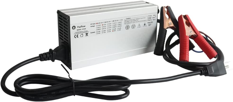 14.6V 10A AC/DC Battery Charger for 12.8V Lithium Iron Phosphate Battery, Pack of 2 E91999