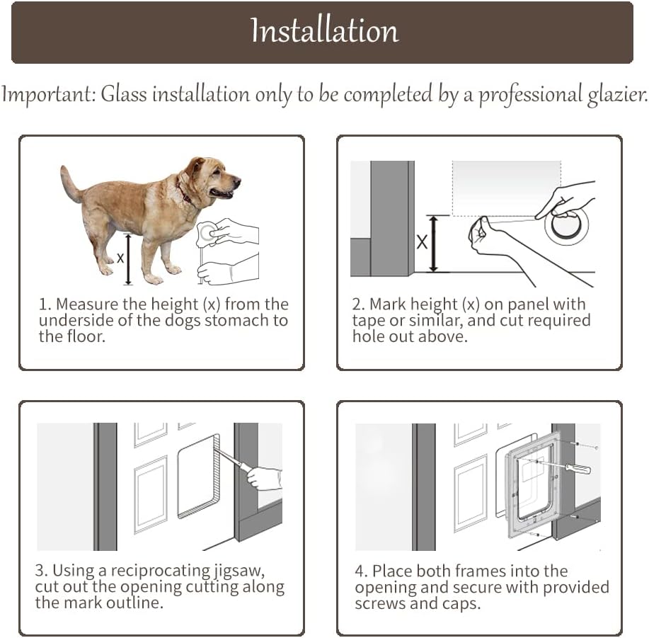 Tunnel Detachable Pet Door with Magnetic Flap, Large Q916