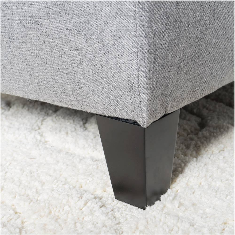 Gray Storage Ottoman H71154