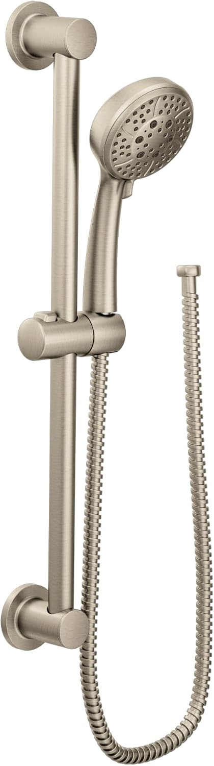 Chrome 4-Spray Handheld Showerhead with 69-Inch Hose and 30-Inch Slide Bar N727