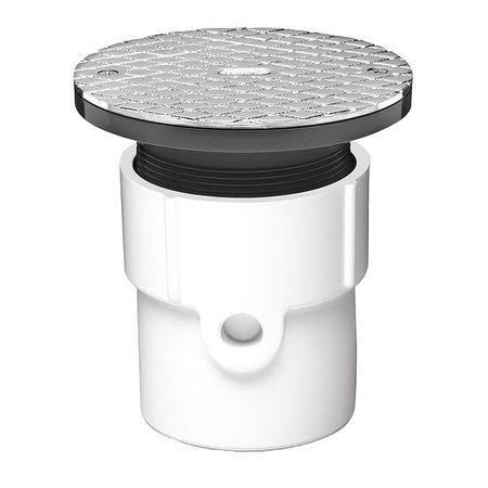 3x22 or 4x22 PVC Adjustable Cleanout with Chrome Cover S3361