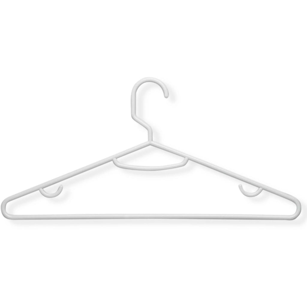 Recycled Plastic Petite Clothing Hangers, 60 Pack, White F4452