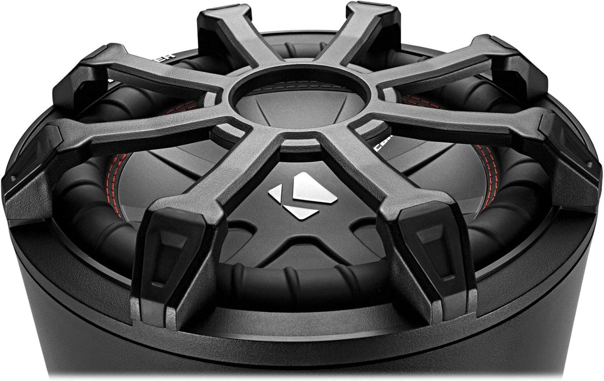 10" 800w Marine Loaded Subwoofer Enclosure Bundle with 2000w Mono Amplifier and Install Wire Kit (3 Items) O24277