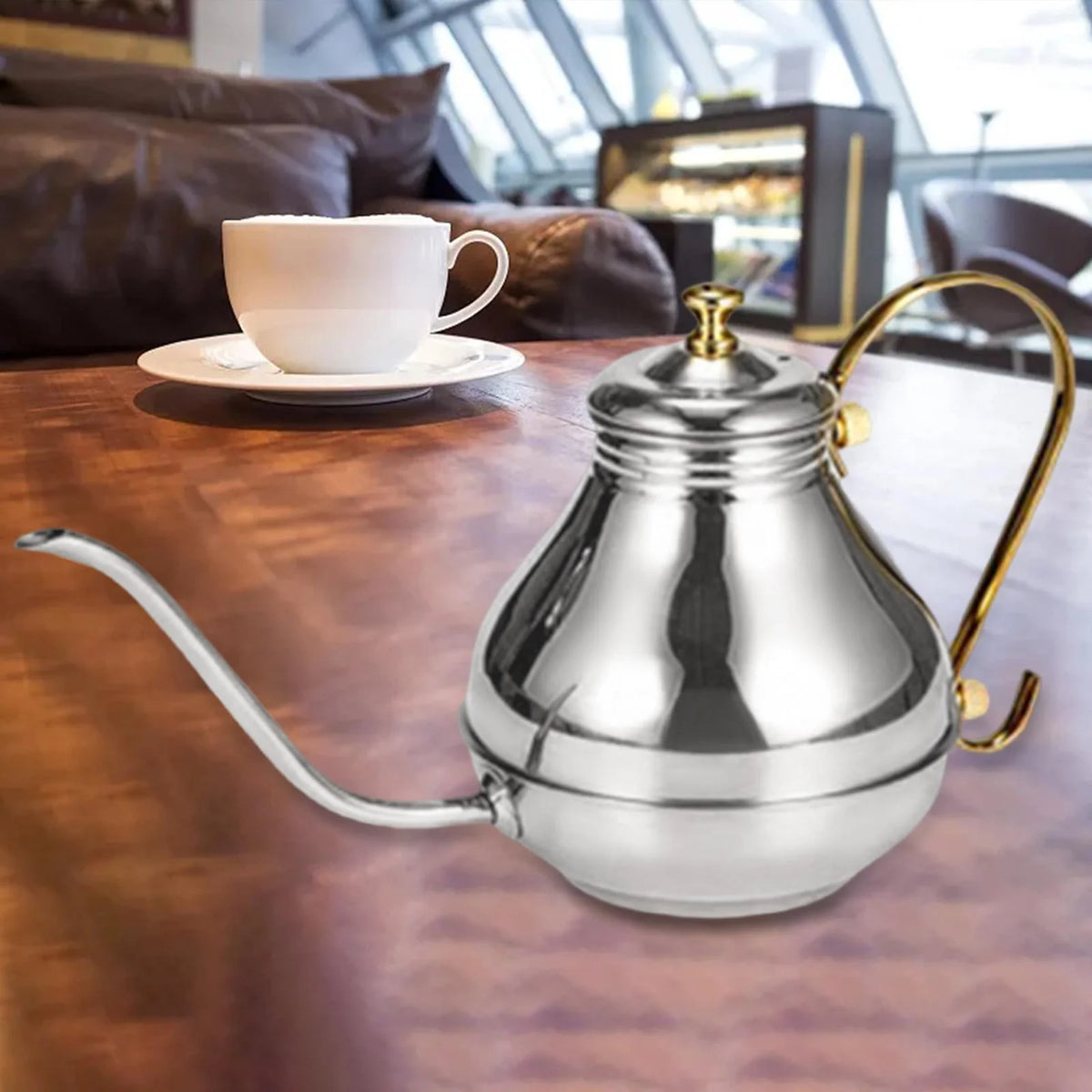 Stainless Steel Gooseneck Coffee Drip Kettle W29378