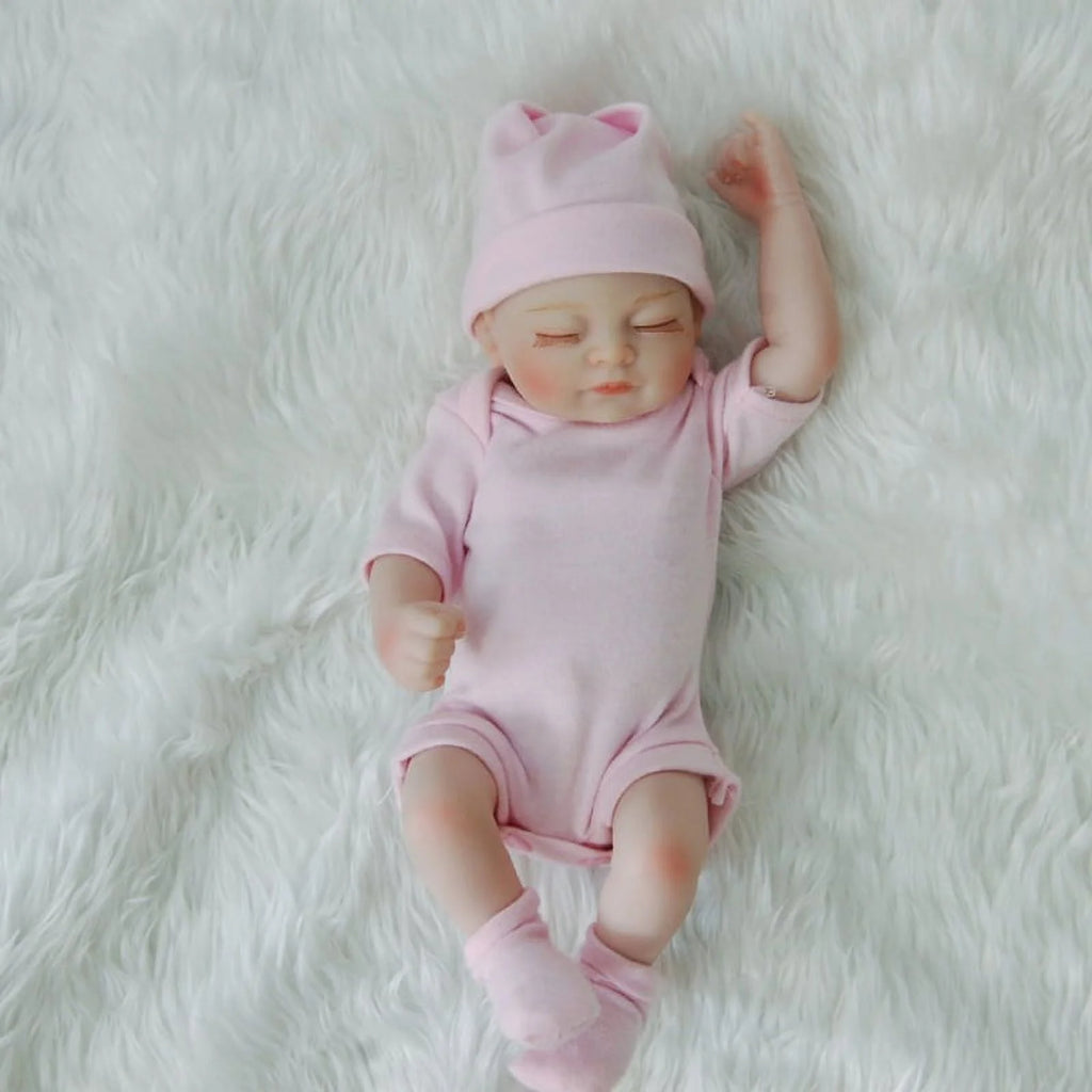 10inch Full Body Silicone Reborn Baby Doll with Clothes & Accessories C410699