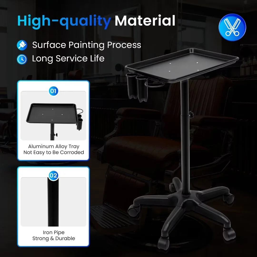 Rolling Salon Spa Service Tray Cart J5343