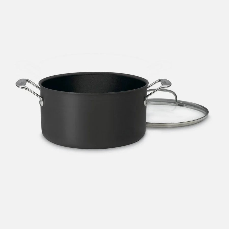 6-qt Anodized Stock Pot with Glass Lid L1732