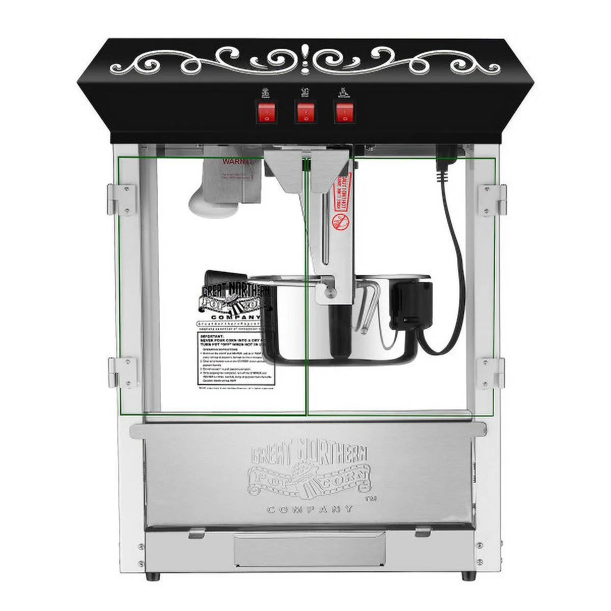 10oz Popcorn Machine with Accessories, Black T68435