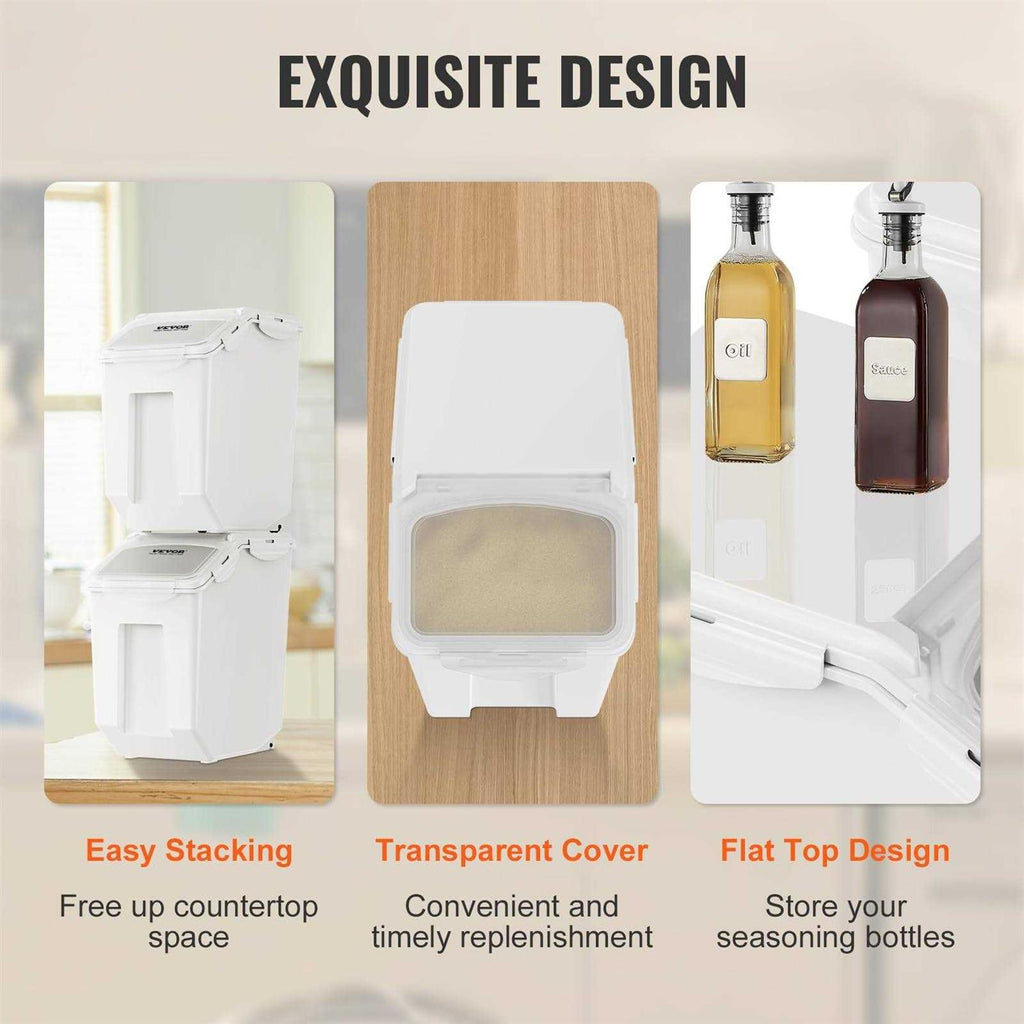 15L Ingredient Storage Bin with Measuring Cups R403659