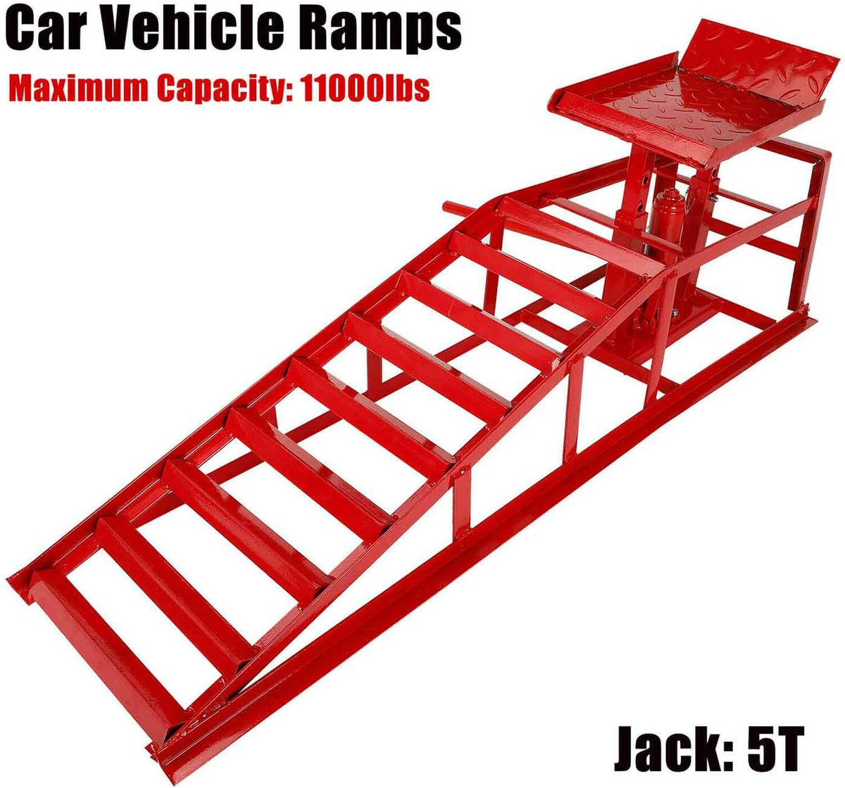 Red Hydraulic Car Lift Ramps K114
