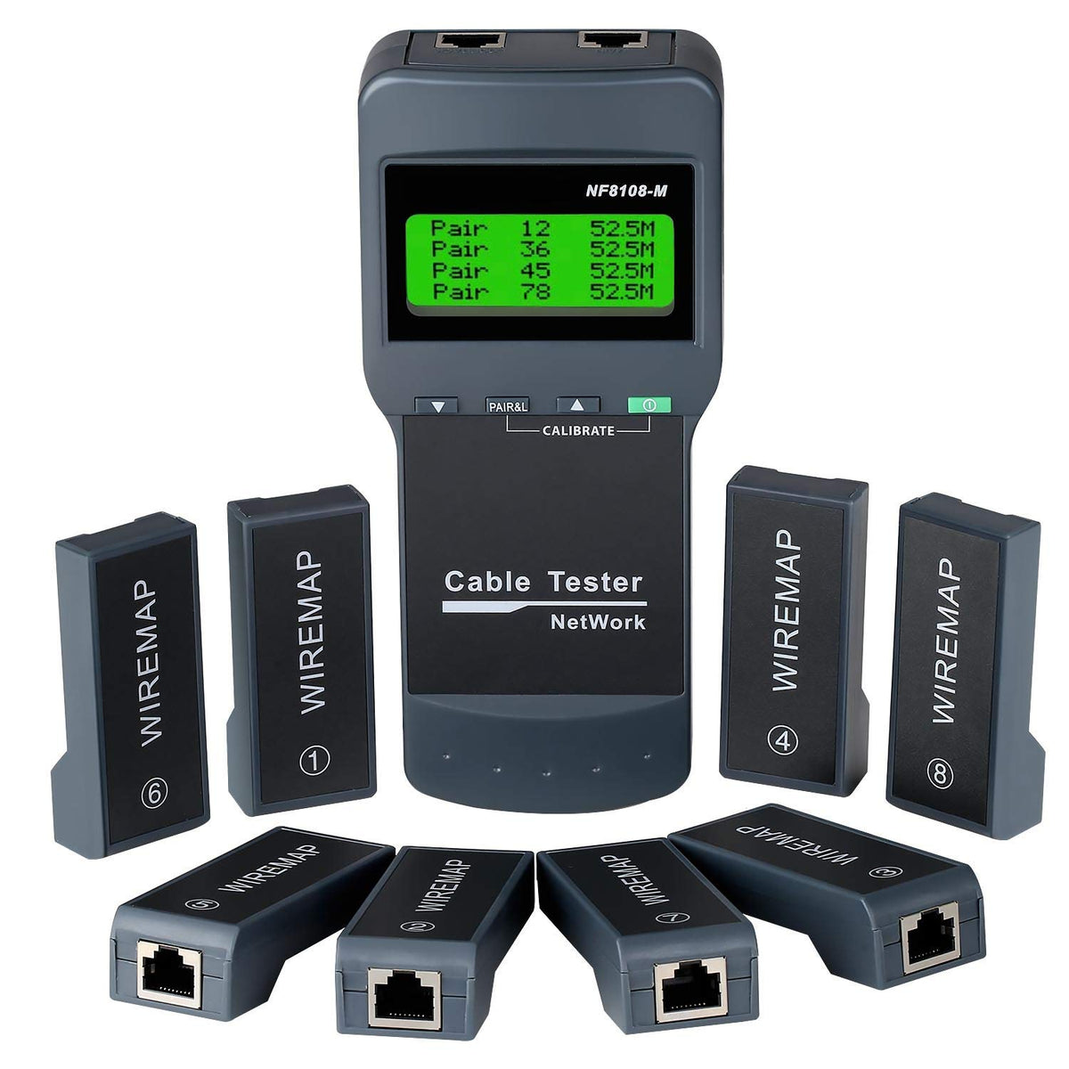 Network Cable Tester with 8 Remote Units D669
