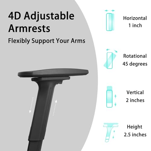 Ergonomic Mesh Office Chair with Footrest and Lumbar Support Q2414