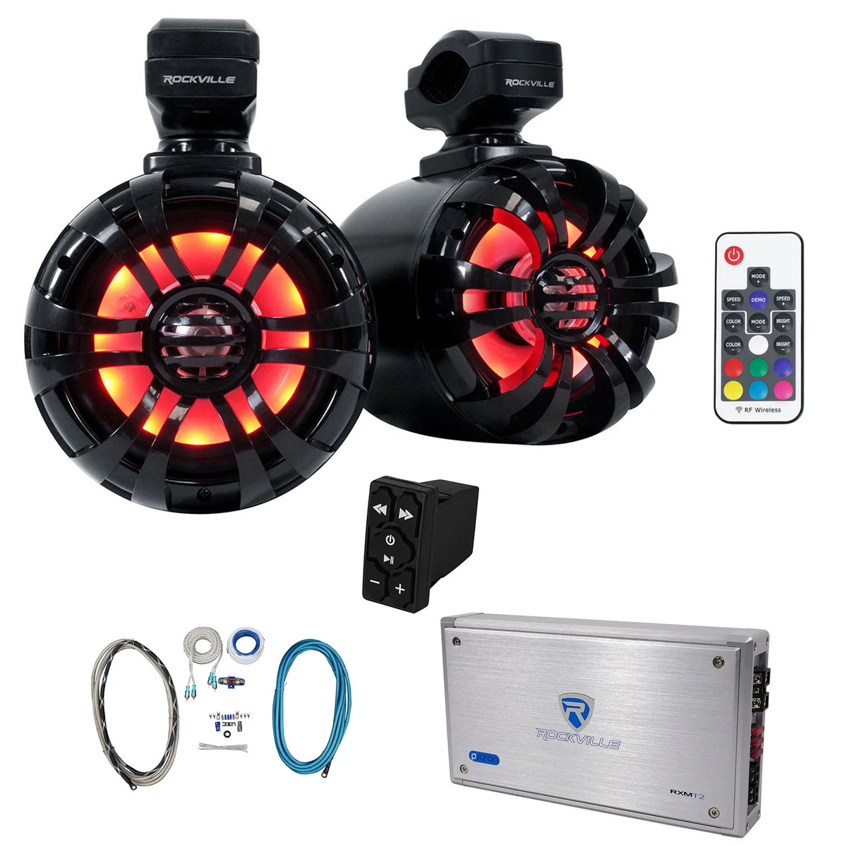 5.25" LED Tower Speakers with Bluetooth Control H281990