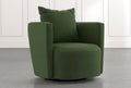 Twirl Green Fabric Swivel Accent Chair O146788