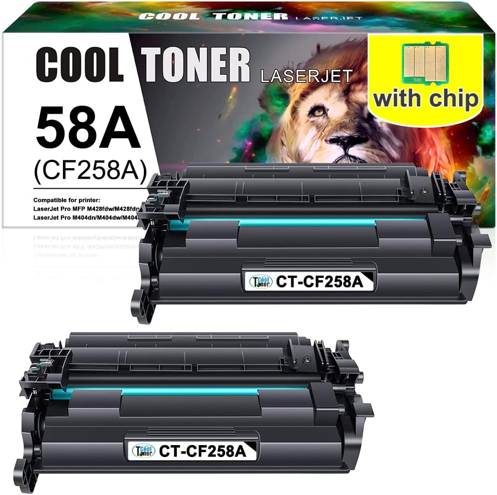 Compatible Toner Cartridge with Chip Replacement 2-Pack Black P320584