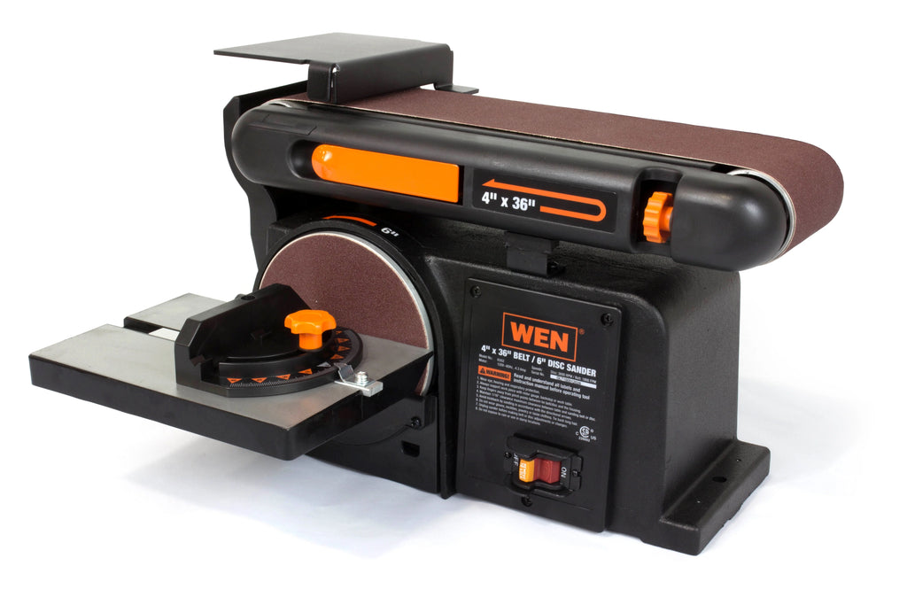 4.3-Amp 4 x 36 in. Belt and 6 in. Disc Sander with Cast Iron Base S571