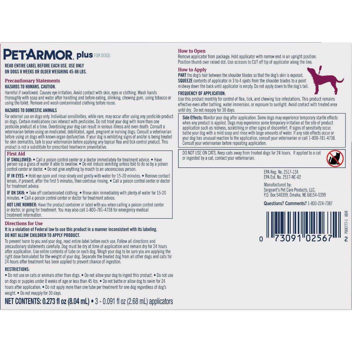 Flea Tick Treatment for Dogs O560929