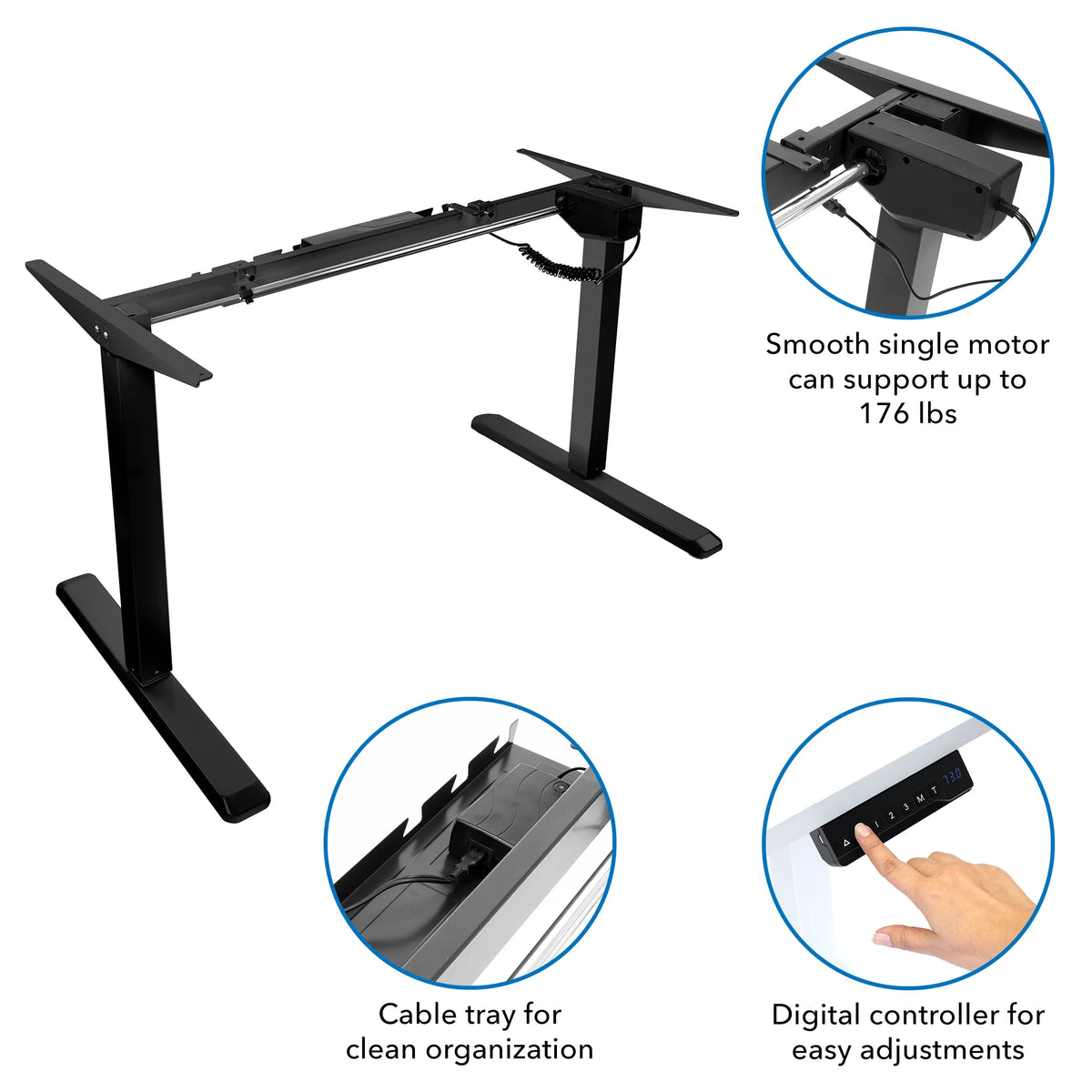 Electric Sit-Stand Desk with Tabletop D62317