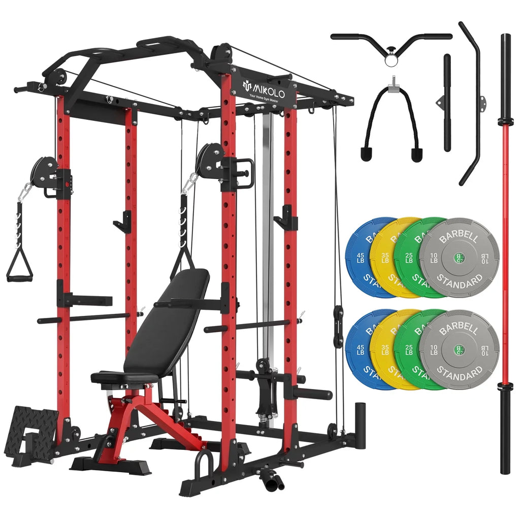 1500 lbs Power Rack Cage with Cable Crossover Machine B3061
