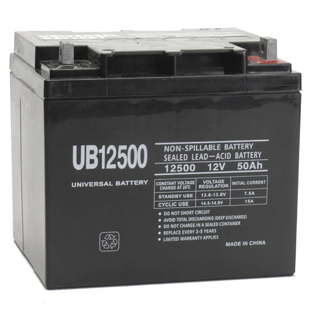 12V 50Ah Rechargeable Sealed Lead Acid AGM Battery U324
