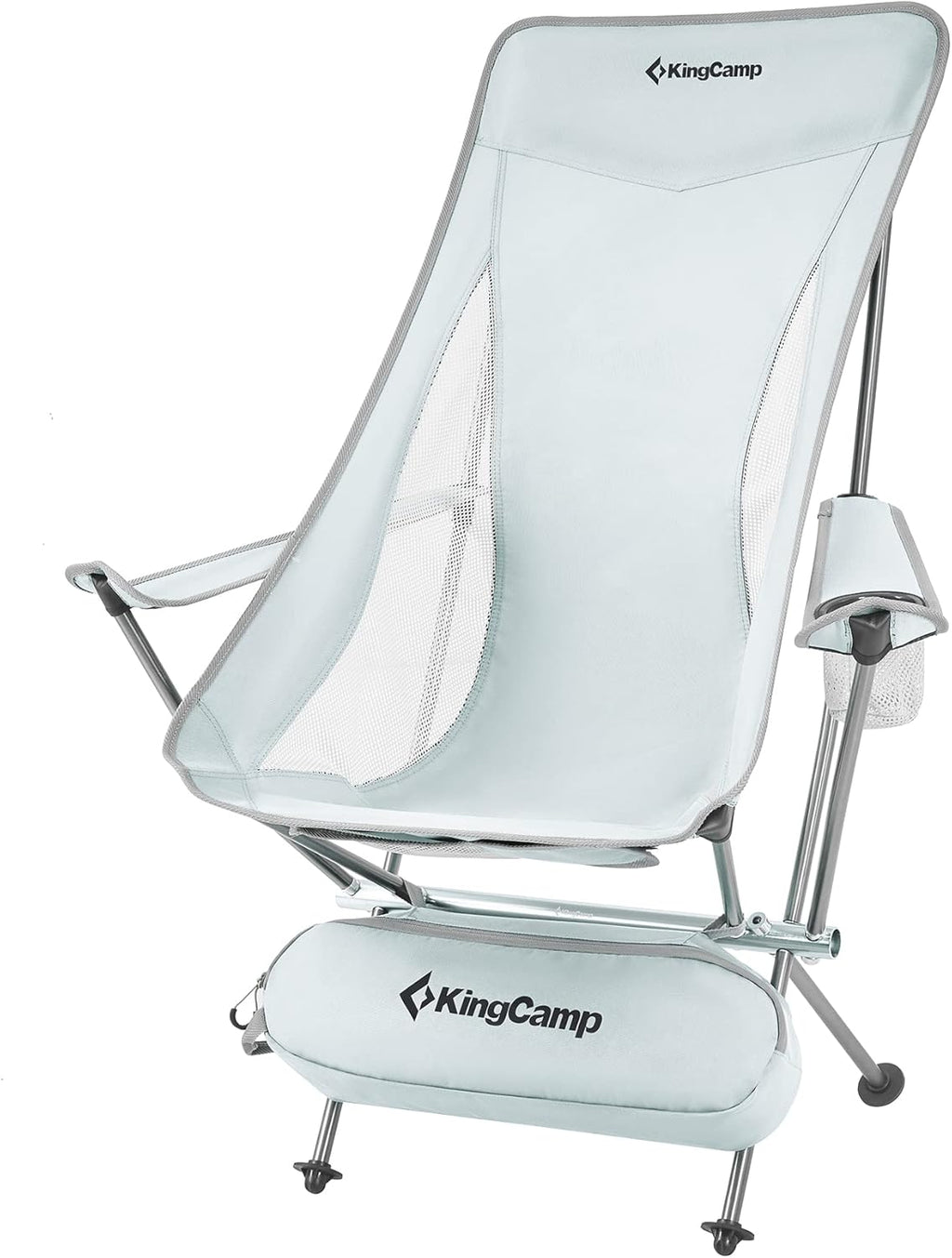 Lightweight Portable Folding Camping Chair with Armrest, High Back, Carry Bag K6204