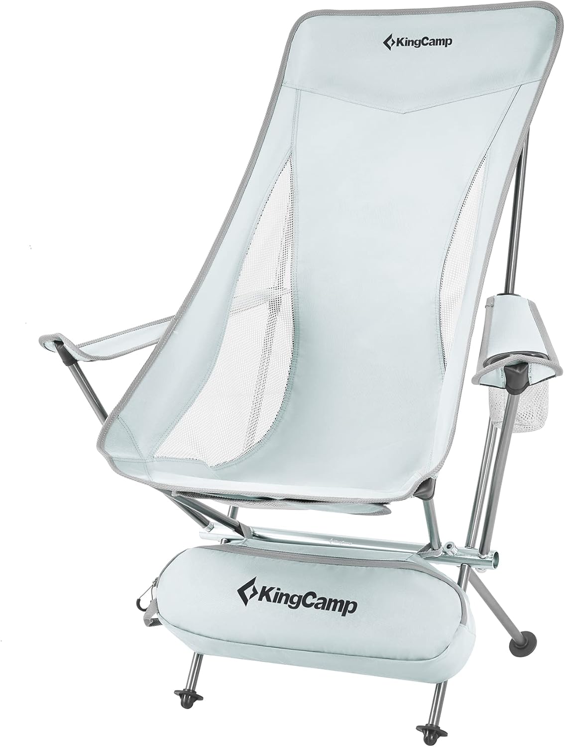 Lightweight Portable Folding Camping Chair with Armrest, High Back, Carry Bag K6204