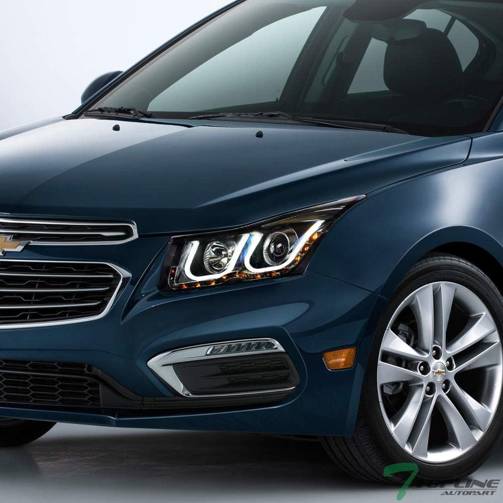 Matte Black LED Projector Headlights For Chevy Cruze P982202